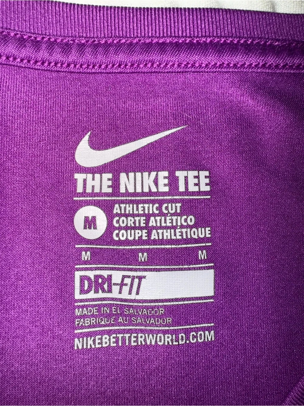 Nike Women’s Purple V-Neck Short Sleeve Tee